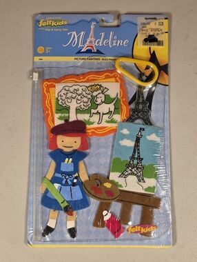 NWT Collectible 2002 Madeline felt kids Picture Painting Story Pieces